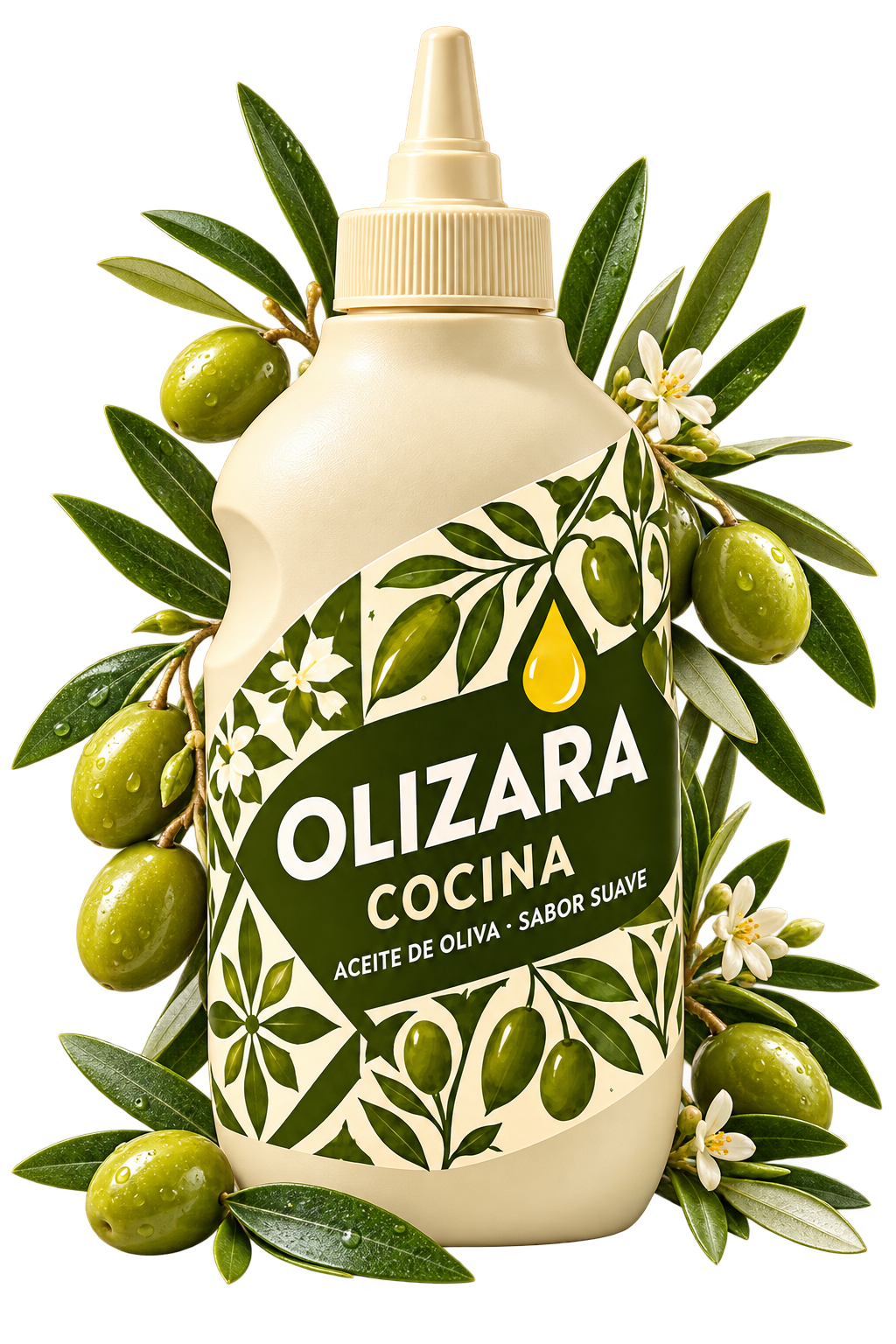 Botella crema OLIZARA Cocina